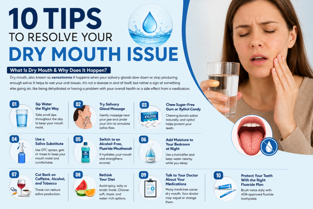 10 Tips to Resolve Your Dry Mouth Issue