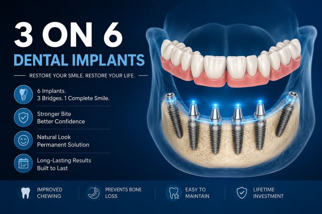 What Are 3 on 6 Dental Implants