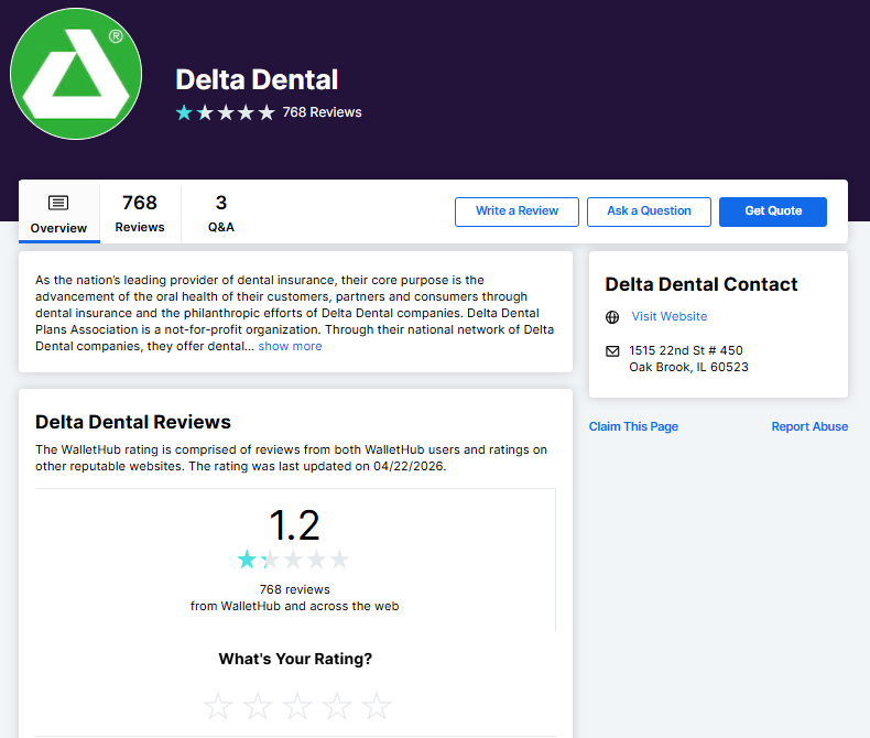 Delta Dental reviewers